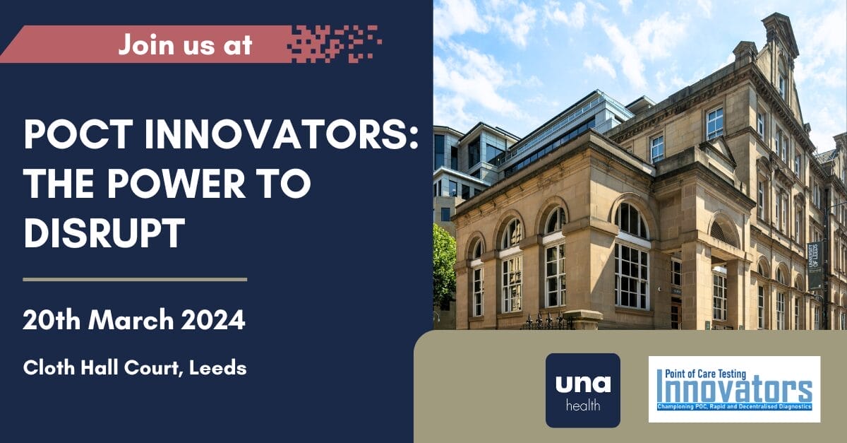 Una Health at the POCT Innovators The power to disrupt event 20 march 2024